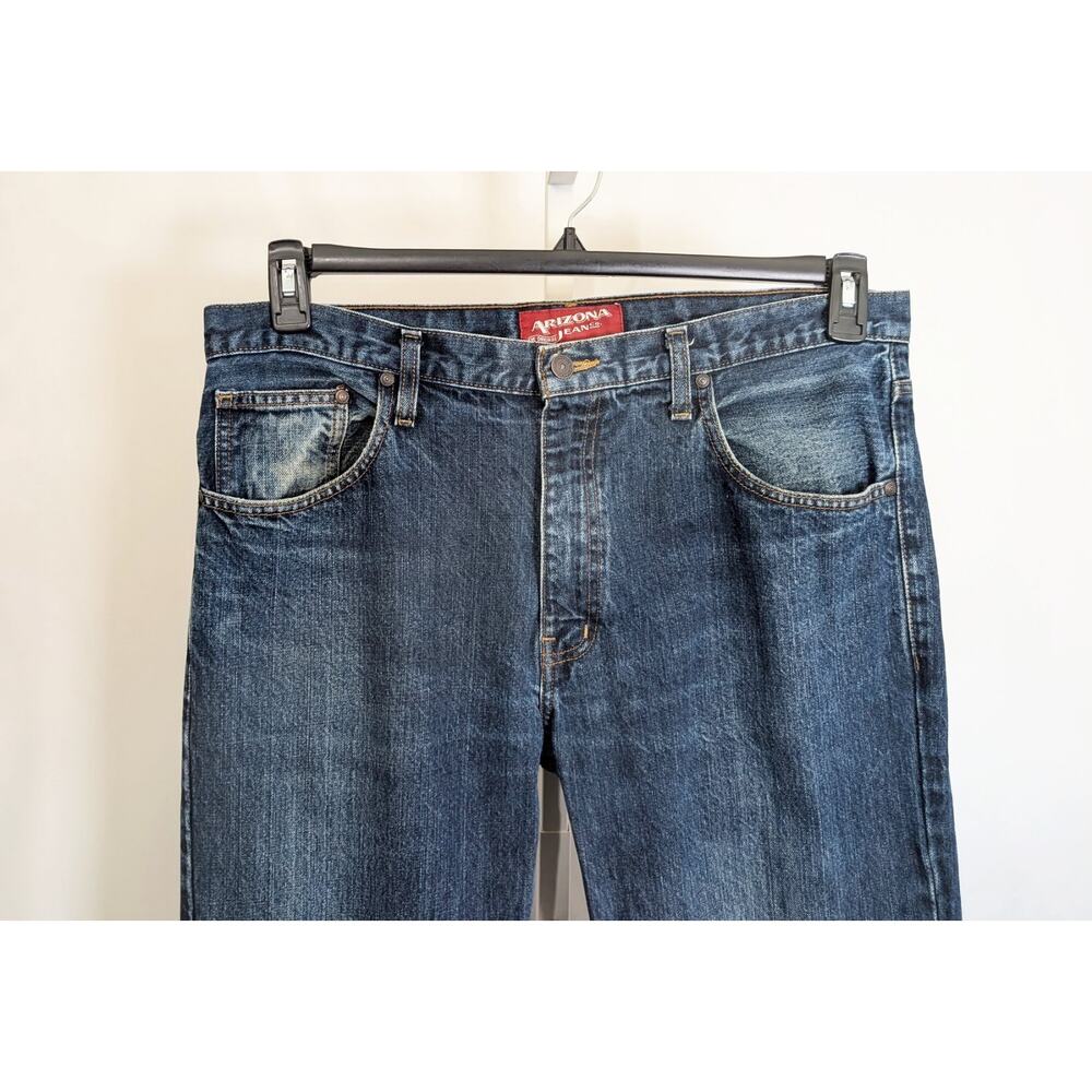 Arizona Jeans Blue Original Straight Fit Cotton Men's Size 36 x 34 - Picture 2 of 9